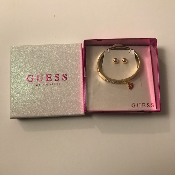 Guess jewelry gift set bracelet and earrings - Picture 2 of 2